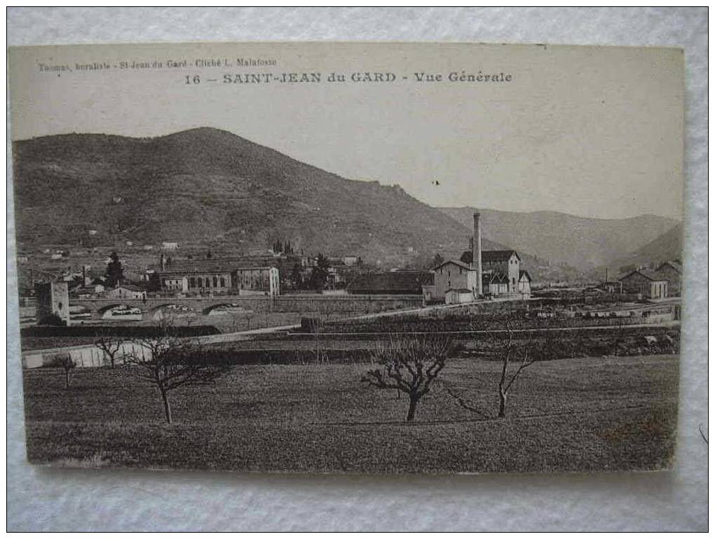 30 SAINT JEAN DU GARD VUE GENERALE USINE - Saint-Jean-du-Gard