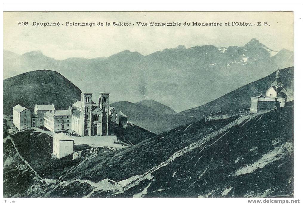 Dauphiné - Pélérinage De La Salette - Vue D'ensemble Du Monastère Et L'Obiou - La Salette