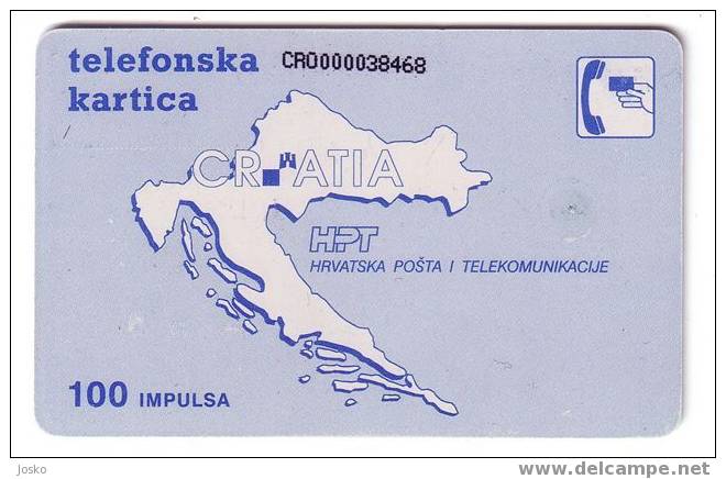 CROATIA BANK 100. Units  ( Croatia Card ) **  CROATIA BANKA 100. Impulsa - Croatia