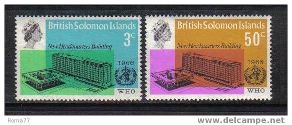 721 - SOLOMON, 1966 : WHO New Headquarters Building  *** - British Solomon Islands (...-1978)