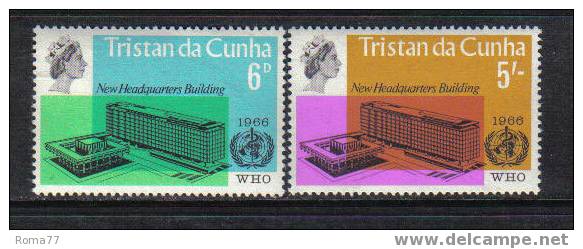 723 - TRISTAN DA CUNHA, 1966 : WHO New Headquarters Building  *** - Tristan Da Cunha
