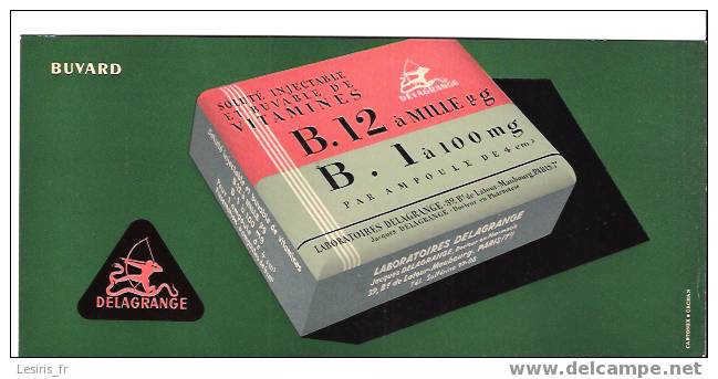 BUVARD - DELAGRANGE - B. 12 A MILLE GAMMA - CARTONEX - NEUF - Drogerie & Apotheke