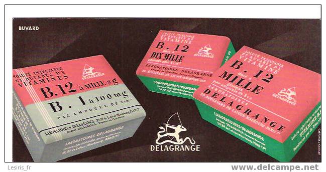 BUVARD - DELAGRANGE - B. 12 A MILLE - B. 12 DIX MILLE - CARTONEX - NEUF - Chemist's