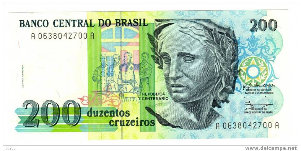 Billet  Neuf   Du Brésil De 200 Cruzeiros - Brazil