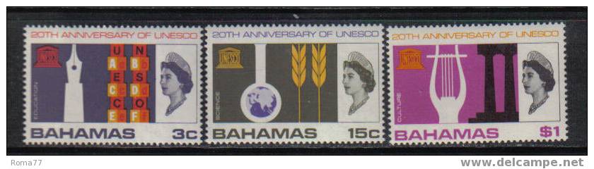 727 - BAHAMAS, 1966 : 20th Anniversary UNESCO  *** - 1859-1963 Colonie Britannique