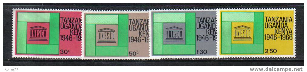 739 - TANZANIA UGANDA KENYA, 1966 : 20th Anniversary UNESCO  *** - Kenya, Uganda & Tanzania