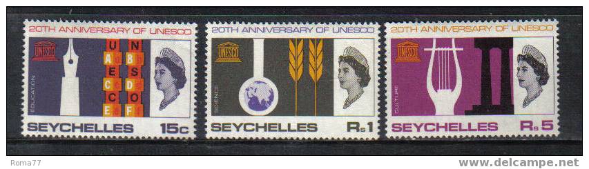 747 - SEYCHELLES, 1966 : 20th Anniversary UNESCO  *** - UNESCO