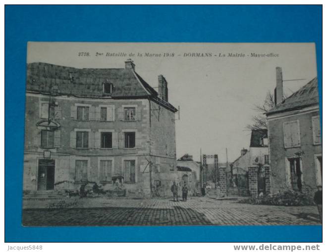 51) Dormans - N° 2728 - La Mairie - Année 1918 - EDIT Hélie - Dormans
