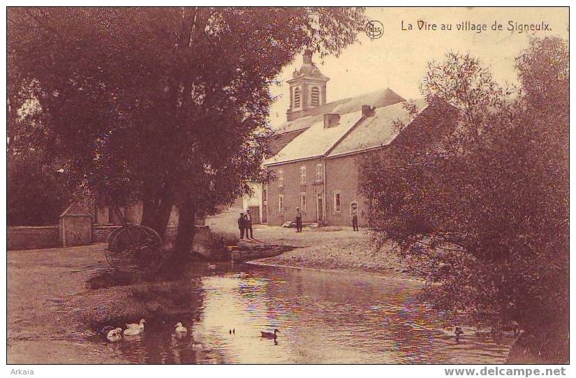 SIGNEULX = La Vire Au Village De Signeulx - Belle Carte Animée  (Nels) 1937 - Musson