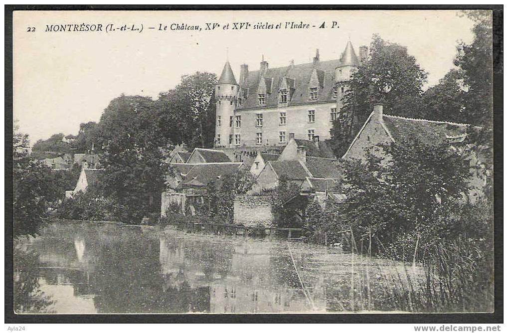 CPA   37  Indre Et Loire  MONTRESOR  Le Château Et L´Indre - Montrésor