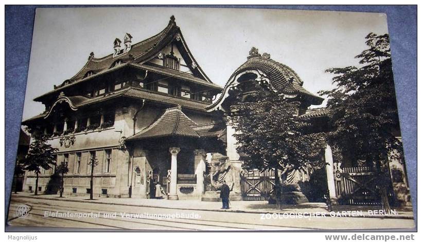 ZOO, Berlin, Germany,Original Photo, Vintage Postcard - Charlottenburg