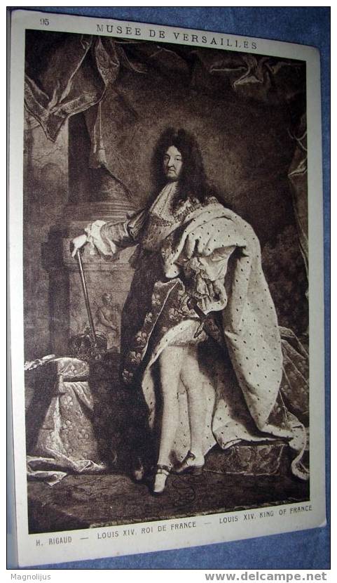 Royalties,Louis XIV, King Of France, Vintage Postcard - Koninklijke Families