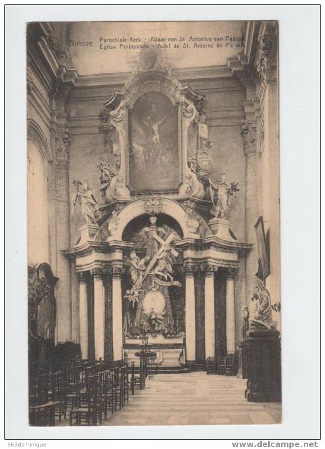 Ninove - Parochiale Kerk - Altaar Van St. Antonius Van Padoua - Eglise Paroissiale - Autel De St. Antoine De Padoua - Ninove