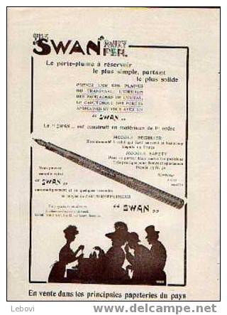 Encart Sur Les Stylos SWAN - Schreibgerät