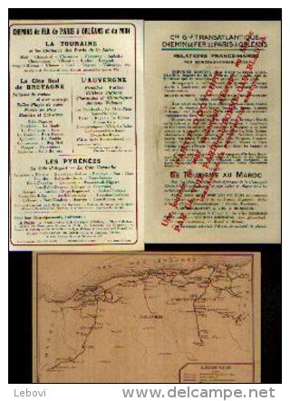 FRANCE , MAROC & ALGÉRIE : Lot De 3 Feuillets Anciens Pour Compagnie De Chemin De Fer - Railway