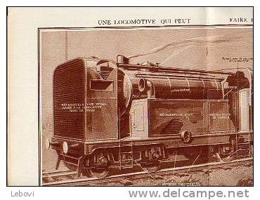 Revue "Je Sais Tout" Du 15/01/1925 : Article Sur La Locomotive Turbo-électrique - Railway