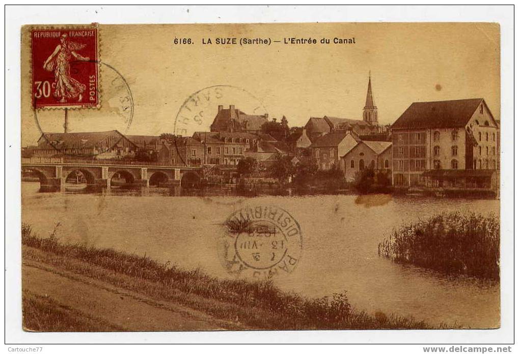 K4 - LA SUZE - L'entrée Du Canal (1938) - La Suze Sur Sarthe