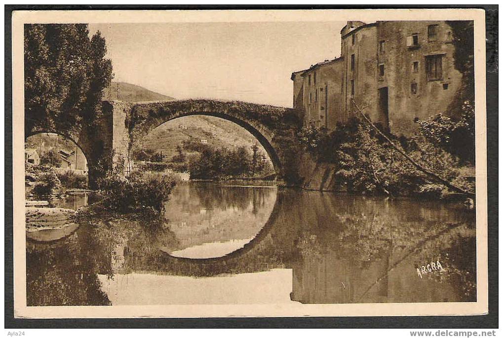 CPA    30  Le Vigan   Le Vieux Pont  Très Belle Carte - Le Vigan