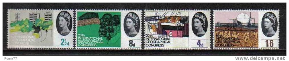 1040 - GRAN BRETAGNA , Elisabetta Serie Unificato N. 387/390  *** - Unused Stamps