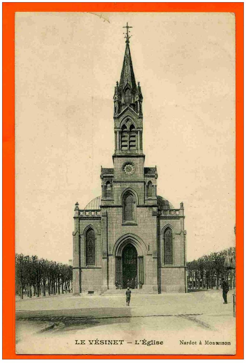 LE VESINET 1910 L EGLISE CARTE EN BON ETAT - Le Vésinet