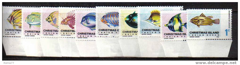 1071 - CHRISTMAS ISLANDS, Serie N. Yvert 22/33  ***  Priva Del 15 E 30 Cent. - Christmas Island