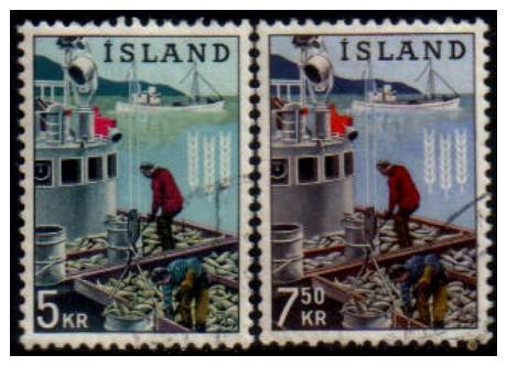 ICELAND  Scott: # 354-5   F-VF USED - Andere & Zonder Classificatie