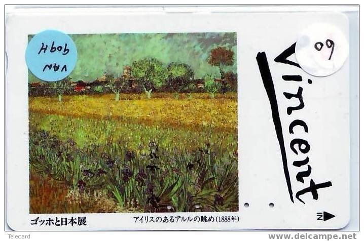 VINCENT VAN GOGH Painting On Phonecard JAPAN  (60) - Pittura