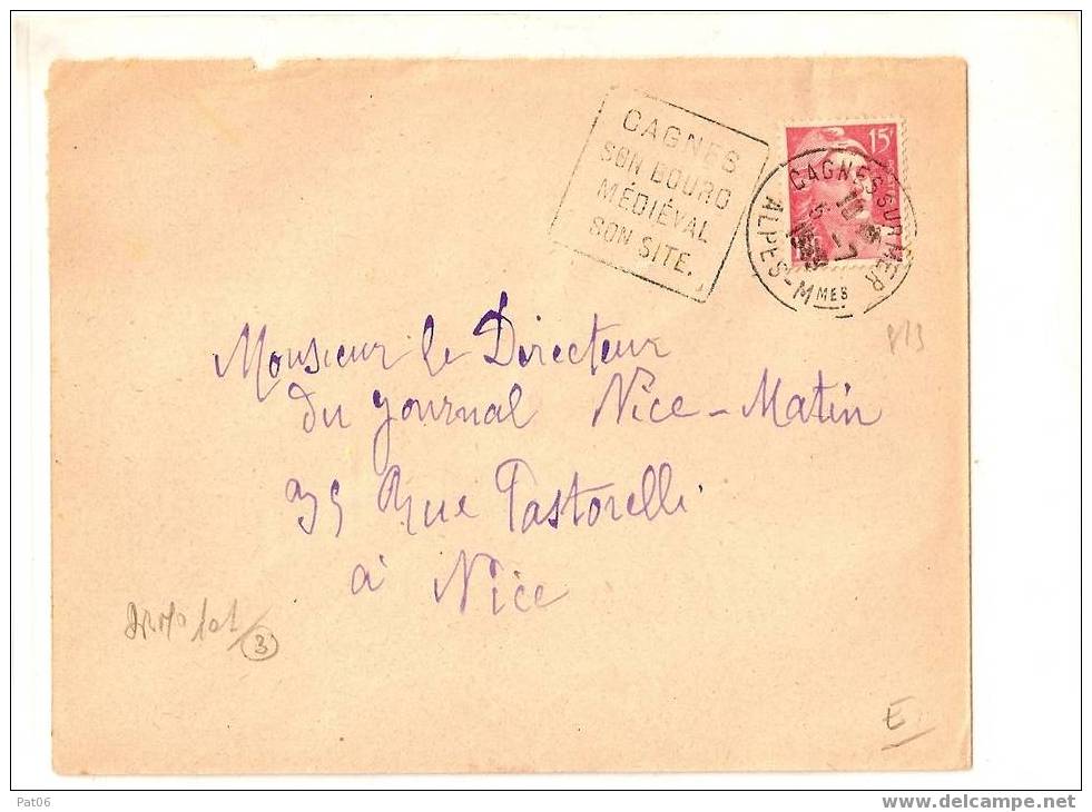 ALPES Mmes (06)  CAGNES Sur MER - 1945-54 Marianne Of Gandon