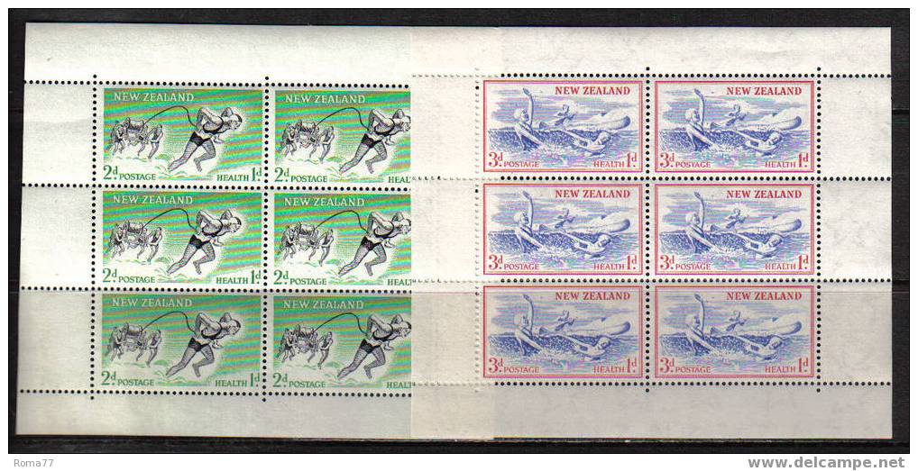 1197 - NUOVA ZELANDA , Foglietti  N. Yvert 1a/2a  *** - Blokken & Velletjes