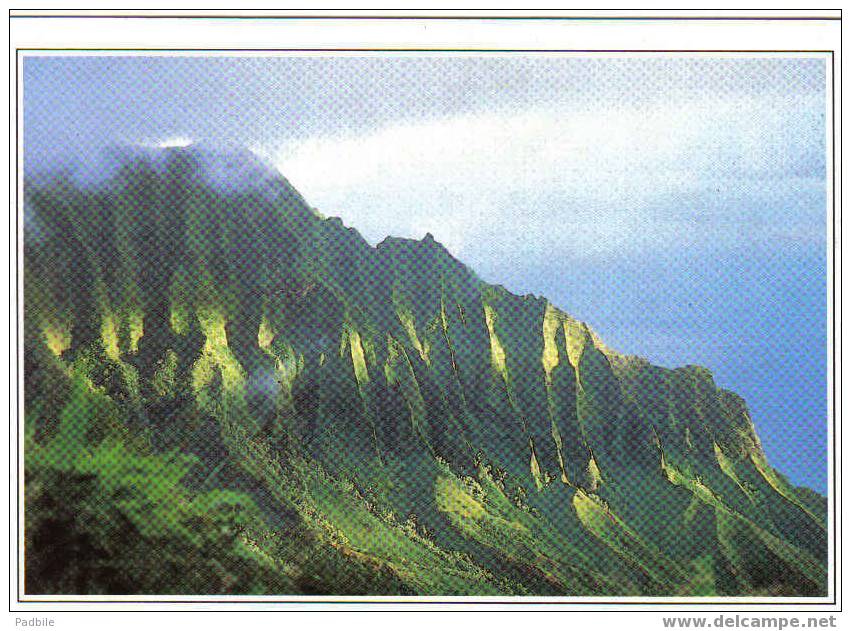 Carte Imprimé Hawai   Ile De Kauai  Les "Pali" - Hawaï