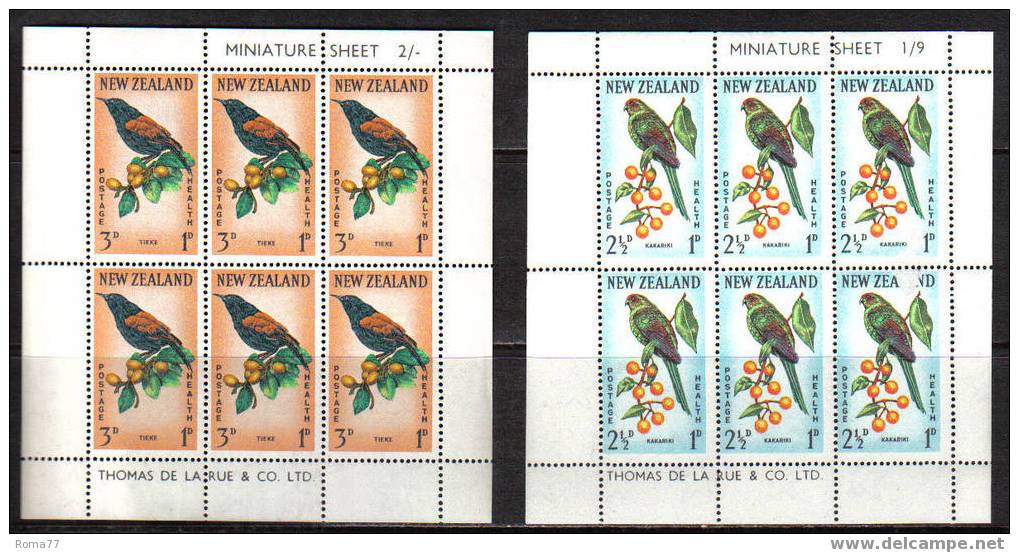 1193 - NUOVA ZELANDA , Foglietti  N. Yvert 11/12   *** - Blocks & Sheetlets