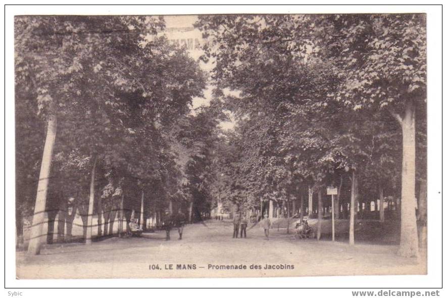 LE MANS - Promenade Des Jacobins (1932) - Le Mans