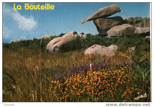 CARTE POSTALE DE PLOUMANACH - COTES D ARMOR - LE ROCHER DE LA BOUTEILLE - Dolmen & Menhirs