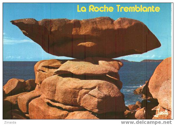 CARTE POSTALE DE PLOUMANACH - COTES D ARMOR - LA ROCHE TREMBLANTE (1) - Dolmen & Menhire
