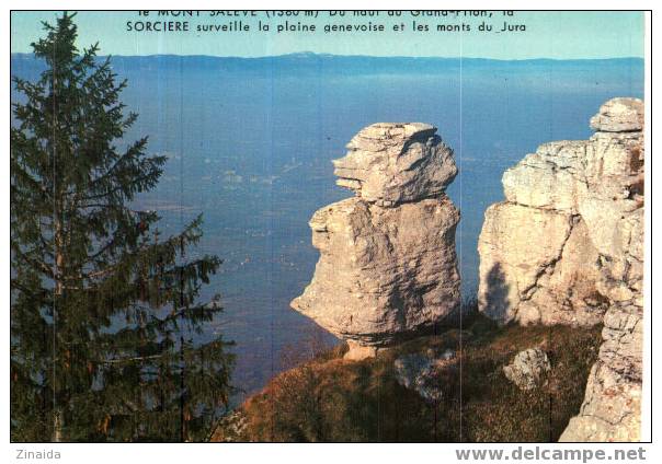 CARTE POSTALE DU MONT SALEVE - HAUTE-SAVOIE - LE ROCHER DE LA SORCIERE - Dolmen & Menhirs