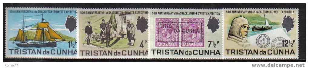 1165A - TRISTAN DA CUHNA , Serie N. Yvert 153/156  *** Shackleton - Tristan Da Cunha