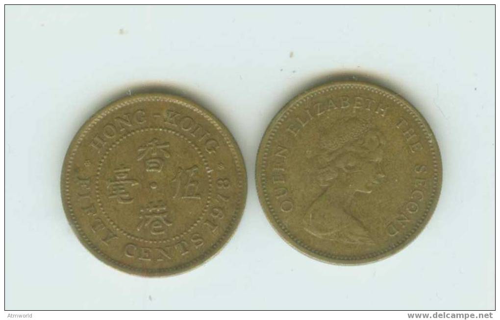 HONG KONG ---50 CENTS COIN----1978-----I HAVE 20 PIECES--- - Hongkong