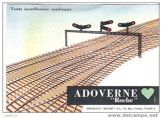 BUVARD - ADOVERNE ROCHE - PRODUITS ROCHE - PARIS - TOUTE INSUFFISANCE CARDIAQUE - 2605-11 - Droguerías