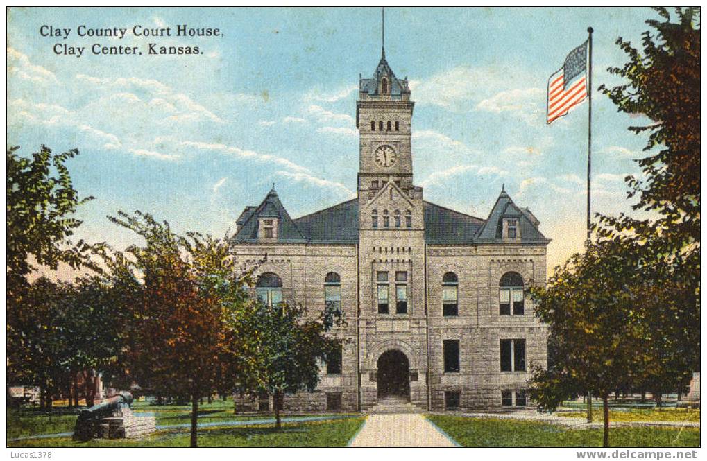 CLAY COUNTY COURT HOUSE / CLAY CENTER / KANSAS / - Andere & Zonder Classificatie