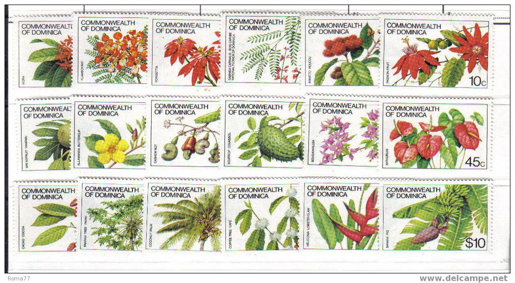 1089a - DOMINICA , Serie Completa Yvert N. 694/711  *** - Dominica (1978-...)