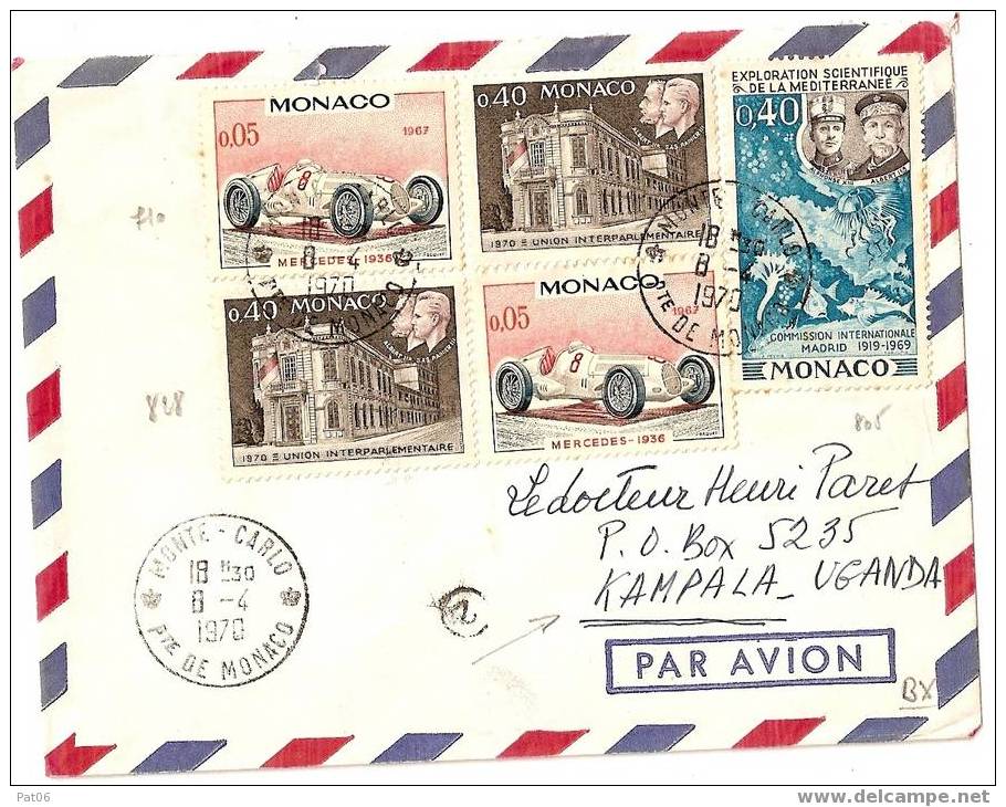 MONACO   / KAMPALA-UGANDA - Airmail