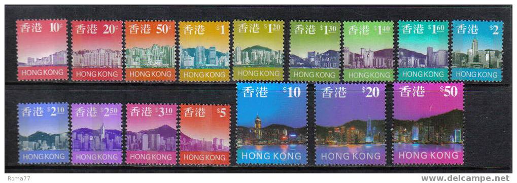 1258 - HONG KONG , Serie Yvert  N. 818/833  *** - Ongebruikt