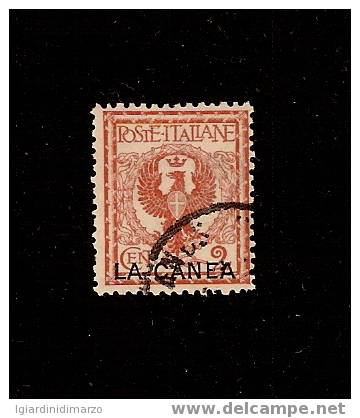 LA CANEA - Uffici Postali All´estero - 1906: Valore Usato Da 2 C. Con Varietà Soprastampa Spostata In Basso - DC584.. - La Canea