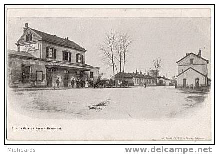 CPA 95 PERSAN BEAUMONT - La Gare - Persan