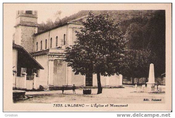 L'ALBENC 7835 L'EGLISE ET LE MONUMENT - L'Albenc