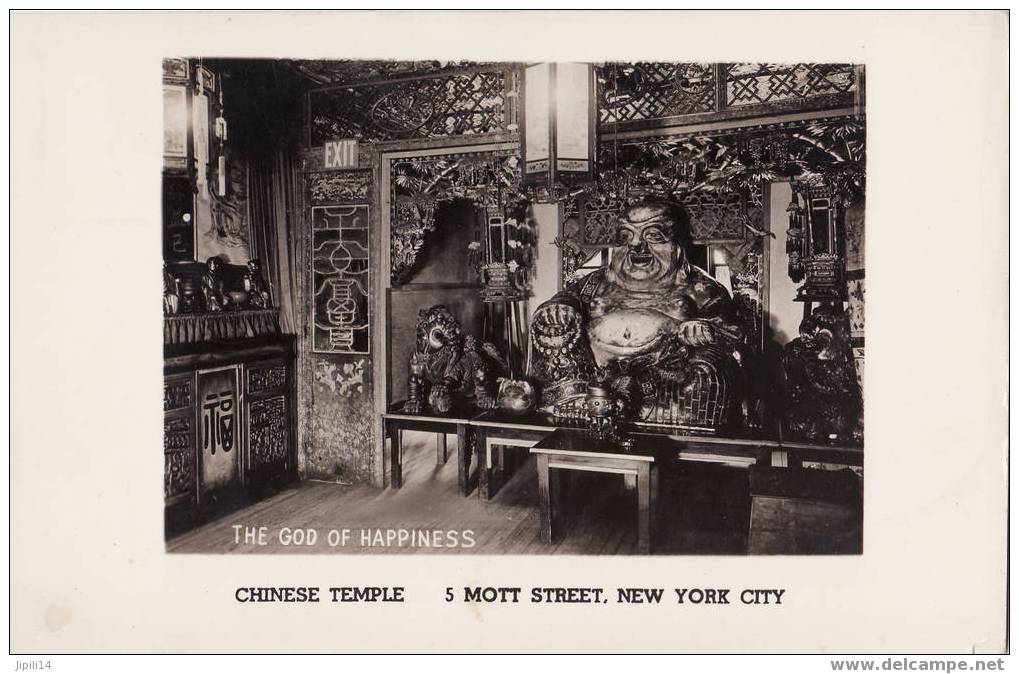 NEW YORK CITY - 5 MOTT STREET - CHINESE TEMPLE - THE GOD OF HAPINESS - Autres & Non Classés