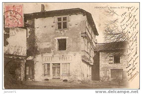 Pérouges. Maison Du XVème Siècle. Café Rouby - Pérouges