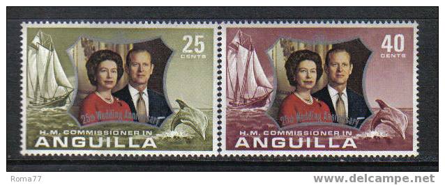 753 - ANGUILLA, 1972 : 25th Wedding Anniversary  *** - Anguilla (1968-...)