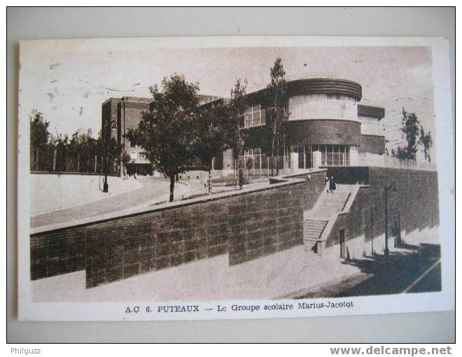 CARTE POSTALE CPA 92 PUTEAUX Le Groupe Scolaire Marius Jacotot - Puteaux