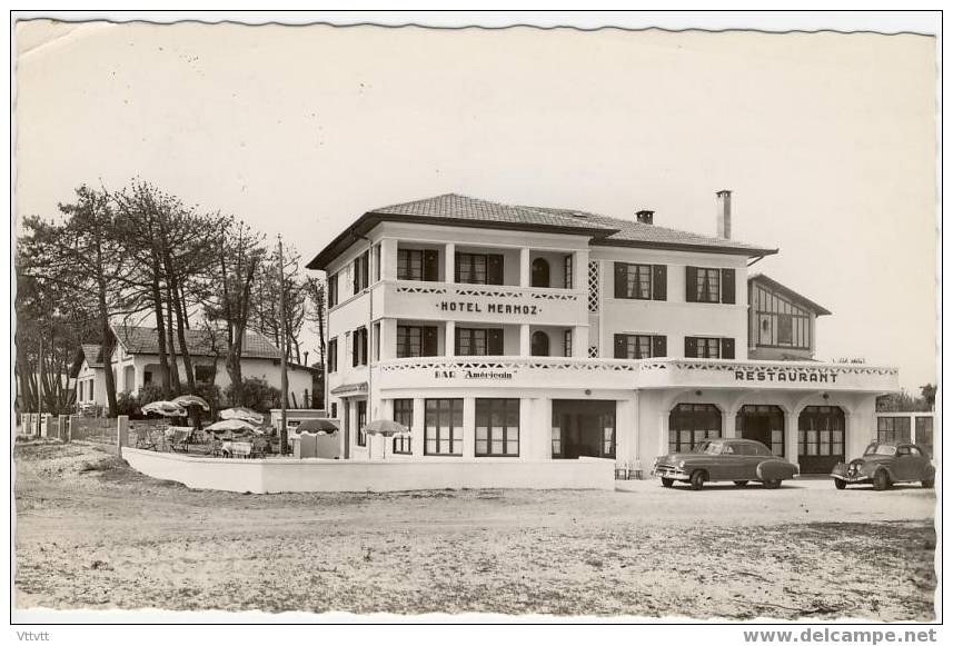 Mimizan-Plage (Ville D´Hiver) : L´Hôtel Mermoz (circulée, Dentelée) Edit. Van Eyk.Rouleau à Bordeaux - Mimizan Plage